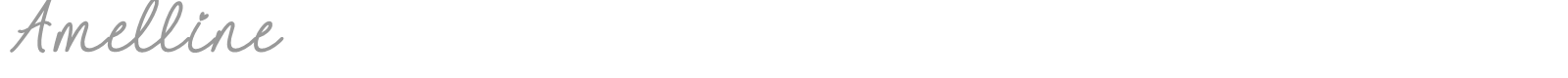 Amelline font preview